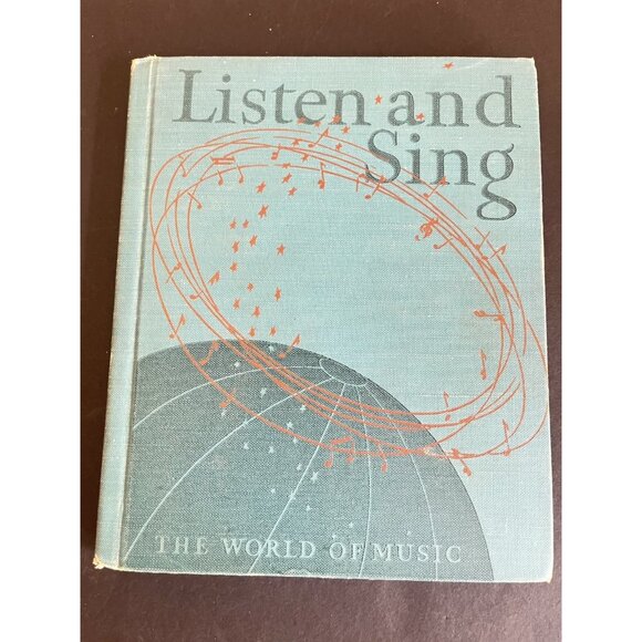 2 Song Book Child Listen And Sing 1943 The American Singer 1946 W Music Notes HB - Picture 2 of 12
